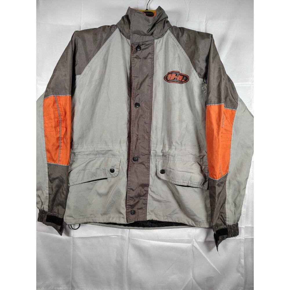 Harley-Davidson Mens Jacket Size XS Grey Long Sleeve Full Zip Windbreaker Logo